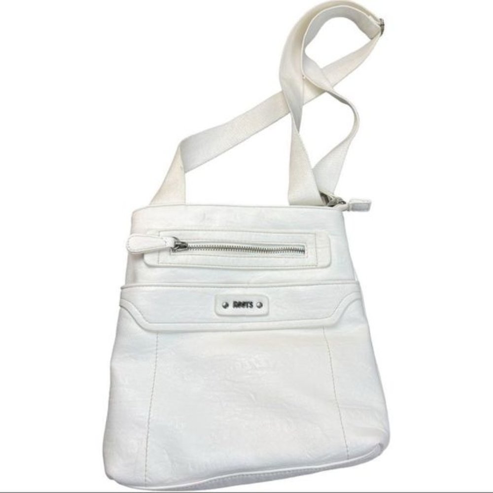 Roots Crossbody Bag White Womens